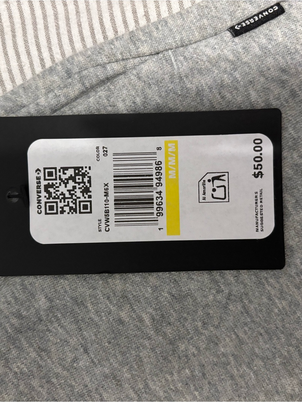 Converse Light Gray Heather Athletic Shorts / Joggers Shorts - Picture 2 of 7